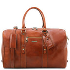 TL Voyager - Sac de voyage en cuir avec poche frontale