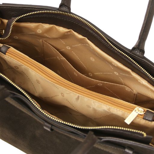 Tenace - Suede leather handbag