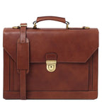 Cremona - Leather briefcase 3 compartments