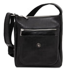 Jimmy - Leather crossbody bag for men with front pocket