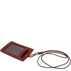 Porte-badge en cuir