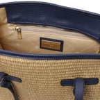 Frame - Sac à bandoulière en raphia