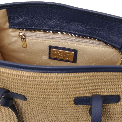 Frame - Sac à bandoulière en raphia