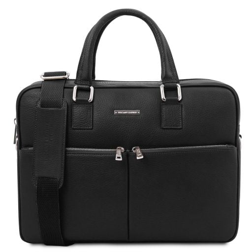 Treviso - Leather laptop briefcase Main image