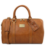 TL Voyager - Sac de voyage en cuir avec poche à l'arrière - Petit modèle