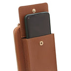 TL Bag - Portefeuille/supporte pour téléphone en cuir avec bandoulière