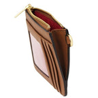 Porte cartes en cuir avec poignée