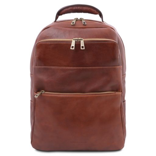 Melbourne - Leather laptop backpack