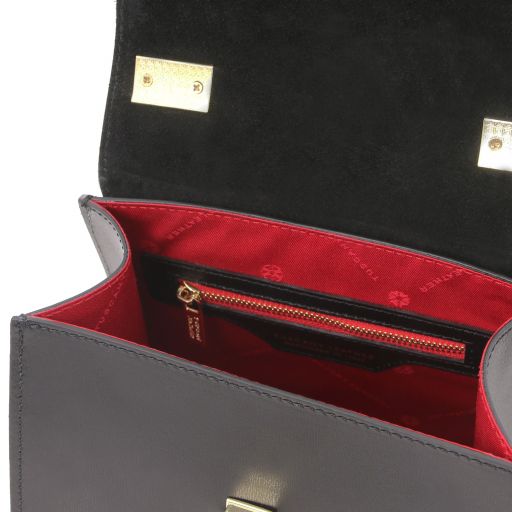 Julia - Italian Leather Handbag – Compact Structure with Architectural Precision