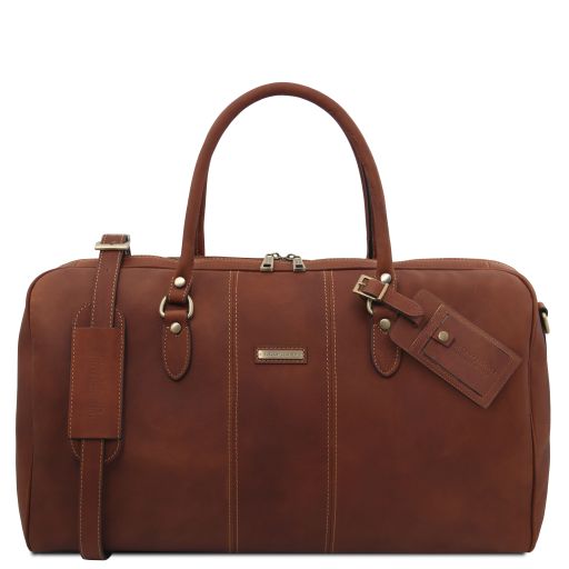 Lisbona - Sac de voyage en cuir - Grand modèle Main image