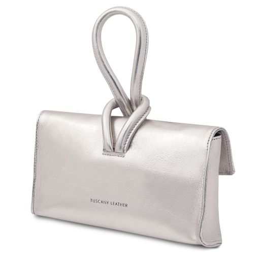 TL Bag - Metallic leather clutch