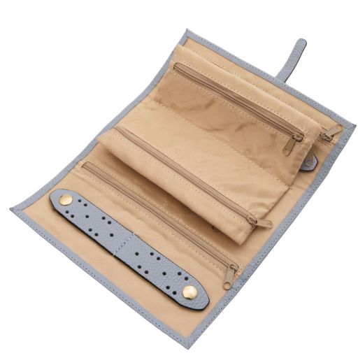 Soft leather jewellery case