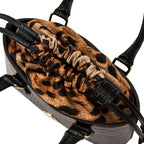 Croque - Croc print leather handbag