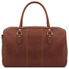 Lisbona - Travel leather duffle bag - Small size