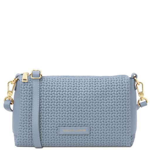 DEDALO — Woven Leather Crossbody Bag