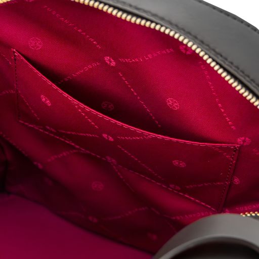 Dedalo - Woven printed leather backpack