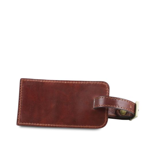 Etiquette de bagage en cuir