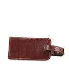 Etiquette de bagage en cuir