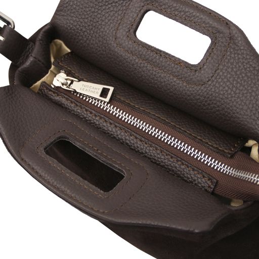 Nomade - Suede leather fringe clutch