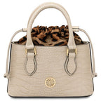 Croque - Croc print leather handbag