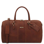 Lisbona - Travel leather duffle bag - Large size