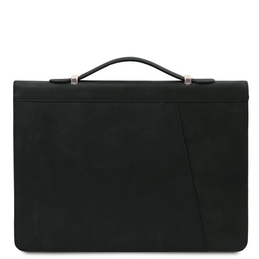 Cesare - Leather document case with handle and ring binder Secondary image