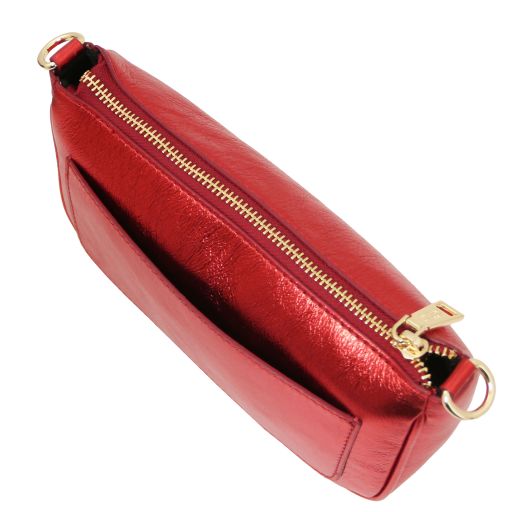 Parfait - Metallic leather clutch