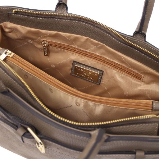 Tenace - Suede leather handbag