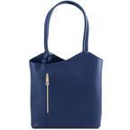 Patty - Sac en cuir Saffiano convertible en sac à dos