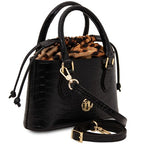 Croque - Croc print leather handbag