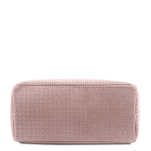 TL KeyLuck - Sac shopping en cuir imprimé tressé