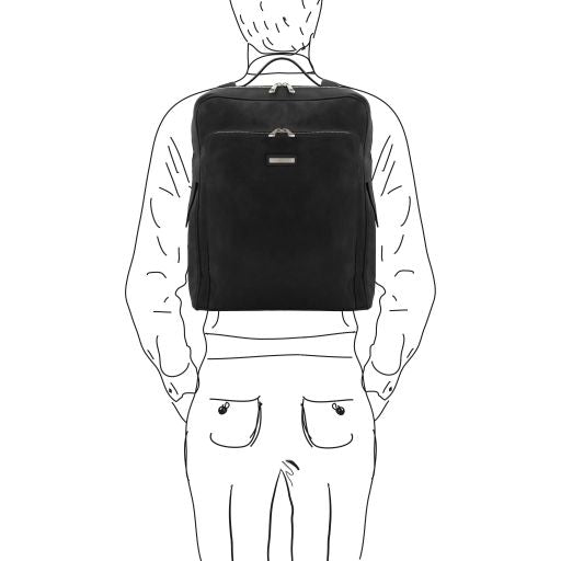 Bangkok - Sac à dos en cuir porte ordinateur - Grand modèle