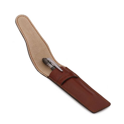 Exclusive leather pen holder