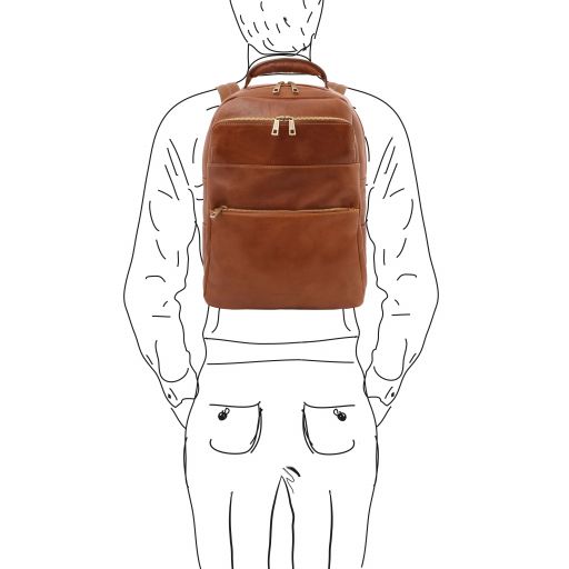 Melbourne - Leather laptop backpack