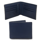 Elégant portefeuille en cuir pour homme avec 2 volets