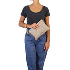 Aria – Italian Leather Clutch Bag