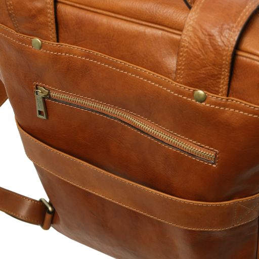 Bangkok - Leather laptop backpack - Large size
