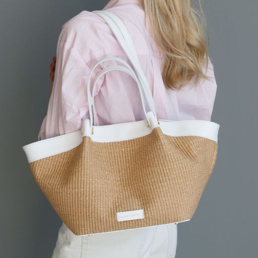 SOLEIL — Raffia Shopping Bag