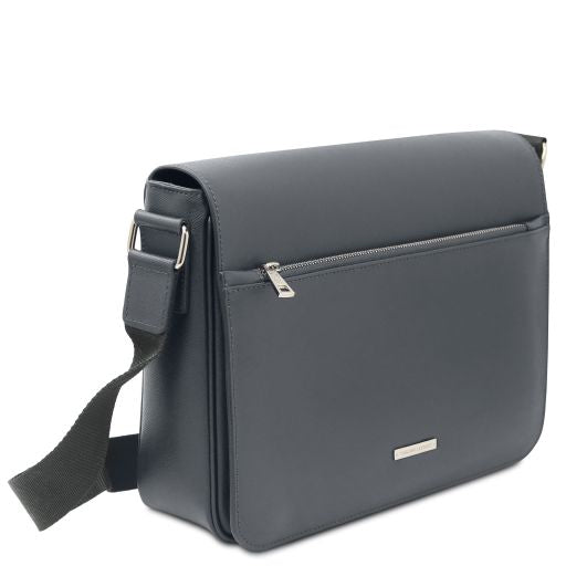 Messenger - Sac messenger en cuir Saffiano