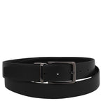 Elegant double-sided leather belt 35mm in smooth leather
