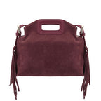 Nomade - Suede leather fringe clutch