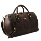 Lisbona - Travel leather duffle bag - Small size