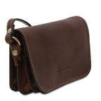 Carmen - Leather shoulder bag with flap