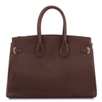 TL Bag - Leather handbag with golden hardware