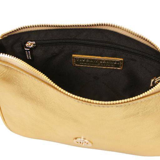 Parfait - Metallic leather clutch