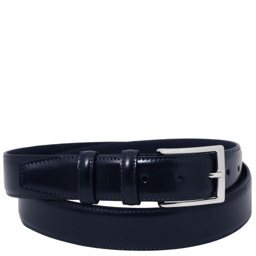 Elegant brushed leather belt 35mm