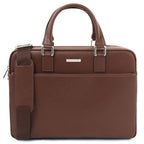 Torino - Saffiano leather laptop briefcase