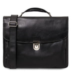 Alessandria - Cartable porte ordinateur multi compartiments en cuir