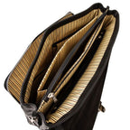 Alessandria - Leather multi compartment TL SMART laptop briefcase