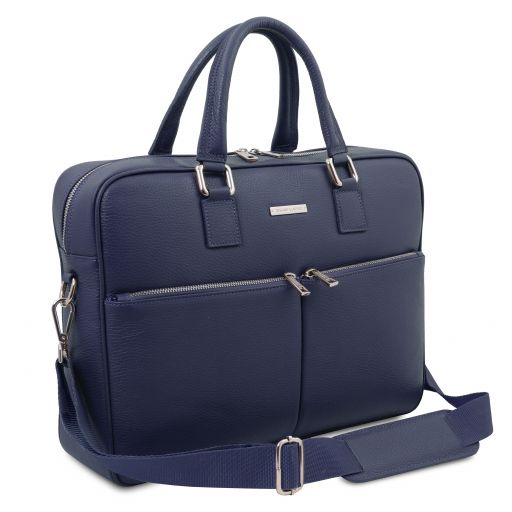 Treviso - Leather laptop briefcase